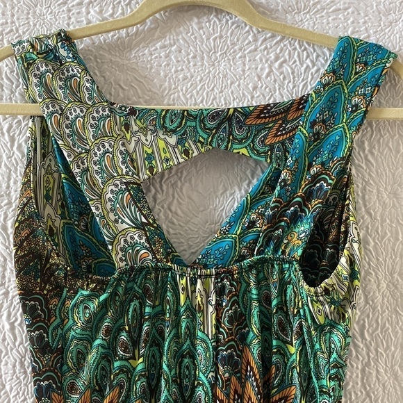 MT Collection Floral Paisley Print Maxi Dress - Picture 5 of 11